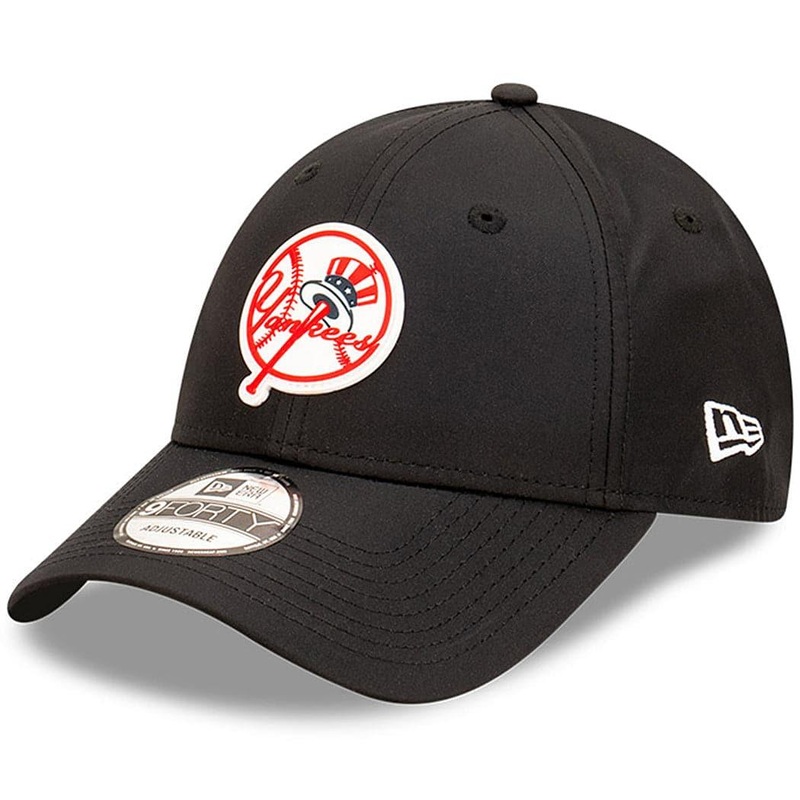 New York Yankees New Era MLB Team Circle Prolite 9FORTY Snapback Hat – Black