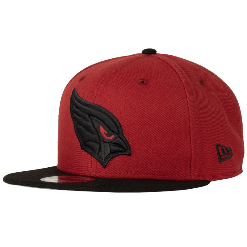 NFL Arizona Cardinals New Era Black Logo 9FIFTY Snapback Hat – Red