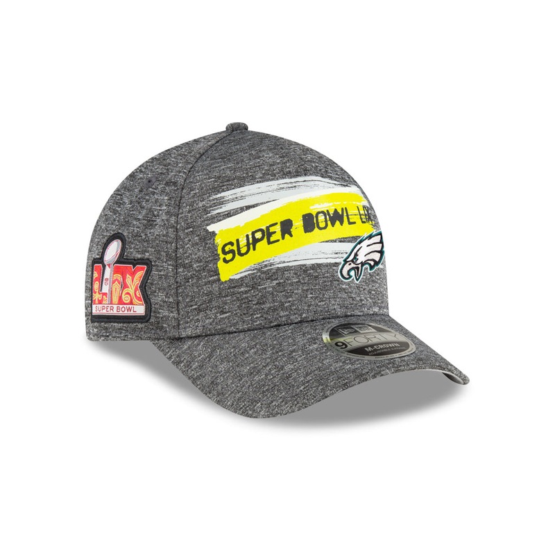 NFL Super Bowl LIX Philadelphia Eagles New Era Participation 9FORTY A-Frame Adjustable Hat – Graphite