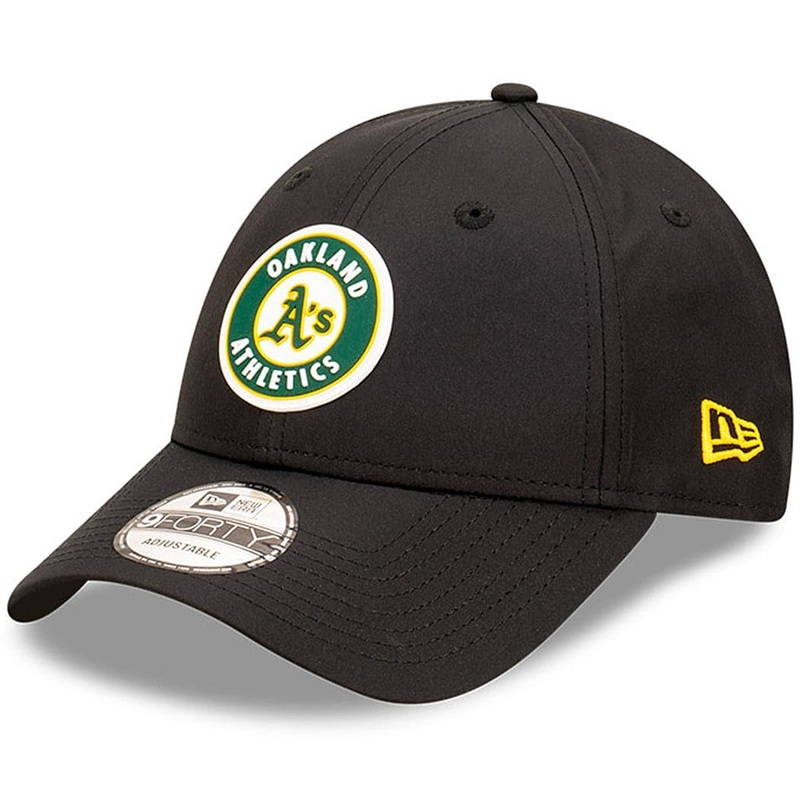 Oakland Athletics New Era MLB Team Circle Prolite 9FORTY Snapback Hat – Black