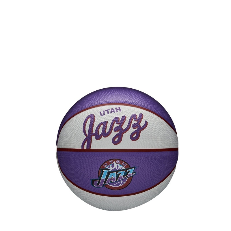Utah Jazz Wilson NBA Team Retro Mini Outdoor Basketball Ball