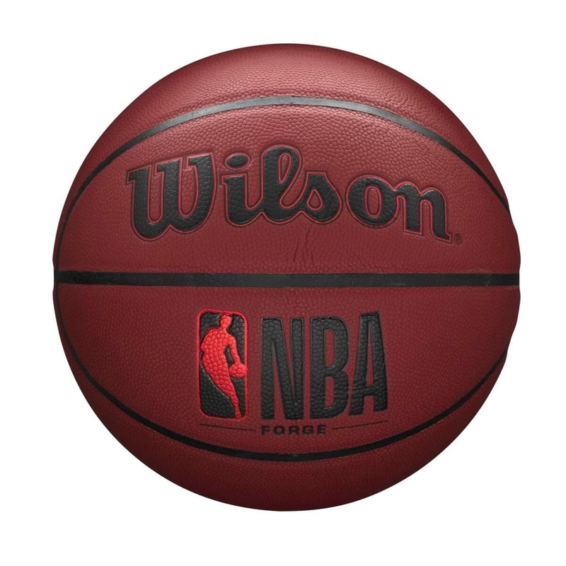 Wilson NBA Forge Full Size All Surface Basketball Ball – Crimson