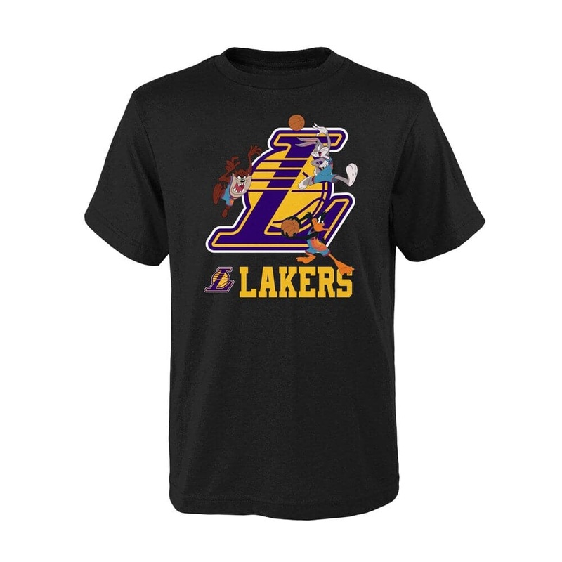 Youths Los Angeles Lakers Space Jam 2 Movie Outerstuff Warmin’ Up T-Shirt – Black