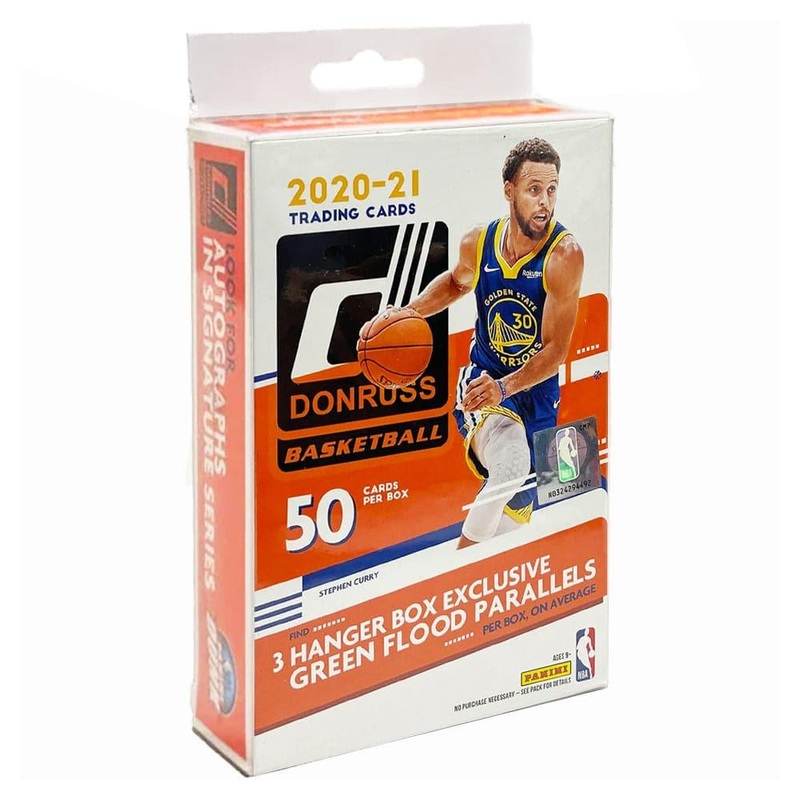 2020-21 NBA Panini Donruss Basketball Hanger Box – 50 Trading Cards