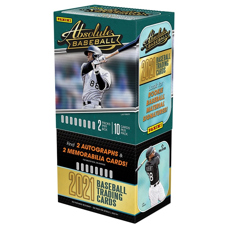 2021 Panini MLB Absolute Baseball Hobby Box – 20 Trading Cards