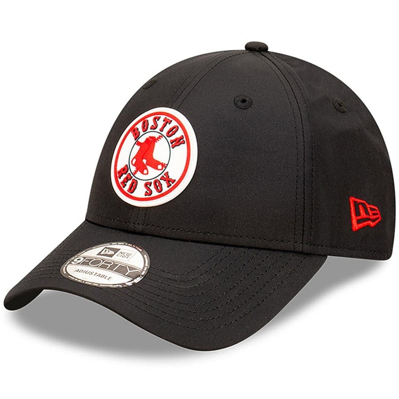 Boston Red Sox New Era MLB Team Circle Prolite 9FORTY Snapback Hat – Black