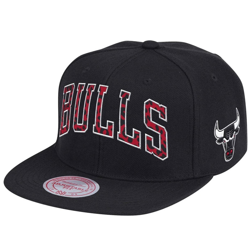 Chicago Bulls Mitchell & Ness NBA HWC Wildback Snapback Hat – Black