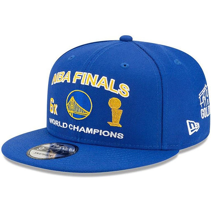 Golden State Warriors New Era NBA Champions Icon 9FIFTY Snapback Hat – Blue