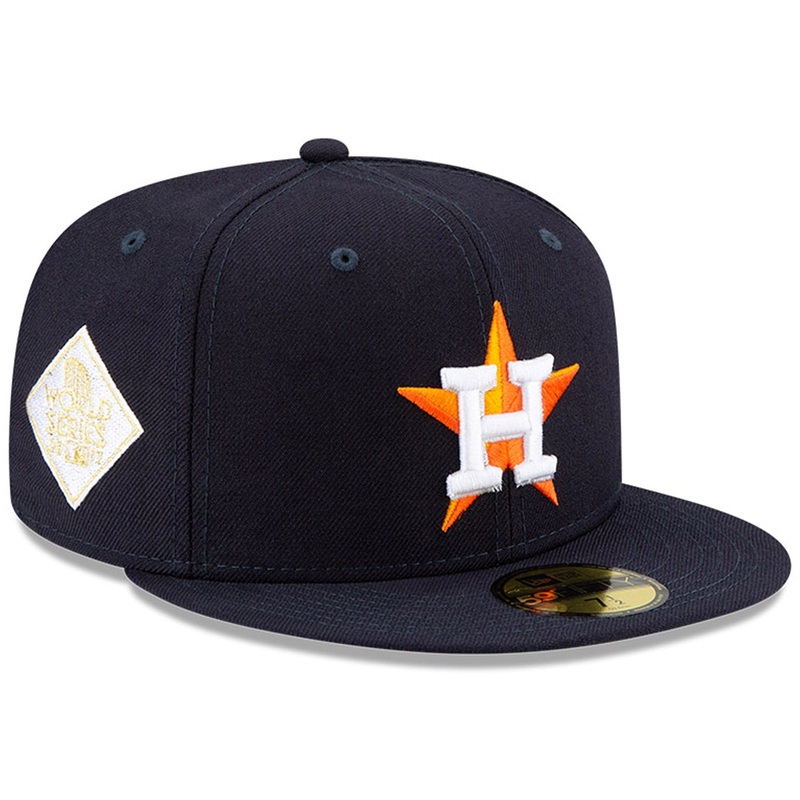 Houston Astros New Era MLB Champions Patch 59FIFTY Fitted Hat – Navy