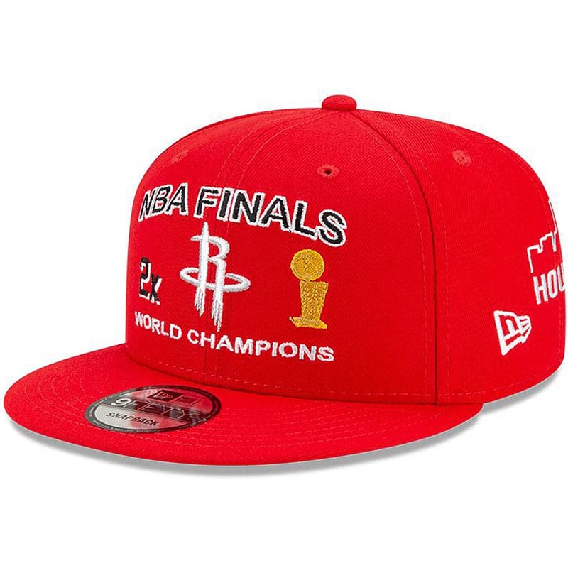 Houston Rockets New Era NBA Champions Icon 9FIFTY Snapback Hat – Red