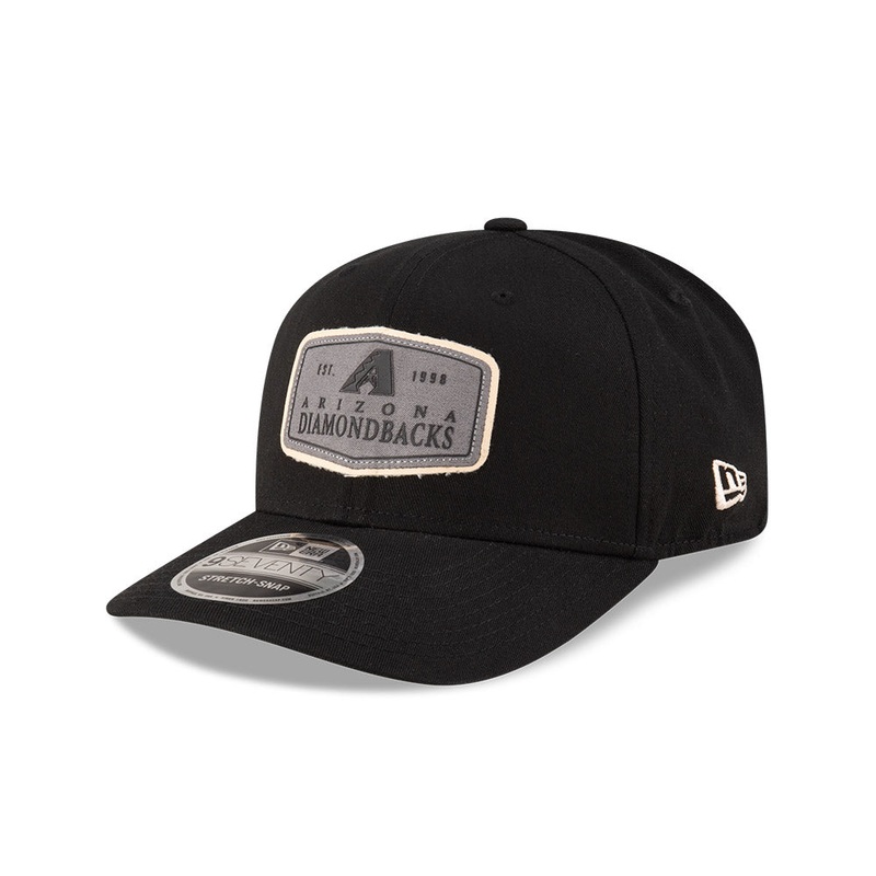MLB Arizona Diamondbacks Labeled 9SEVENTY Stretch-Snapback Hat – Black
