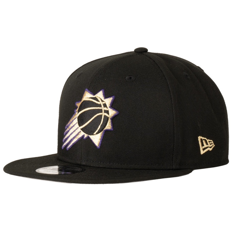 NBA Phoenix Suns New Era Team Gold Refresh 9FIFTY Snapback Hat – Black