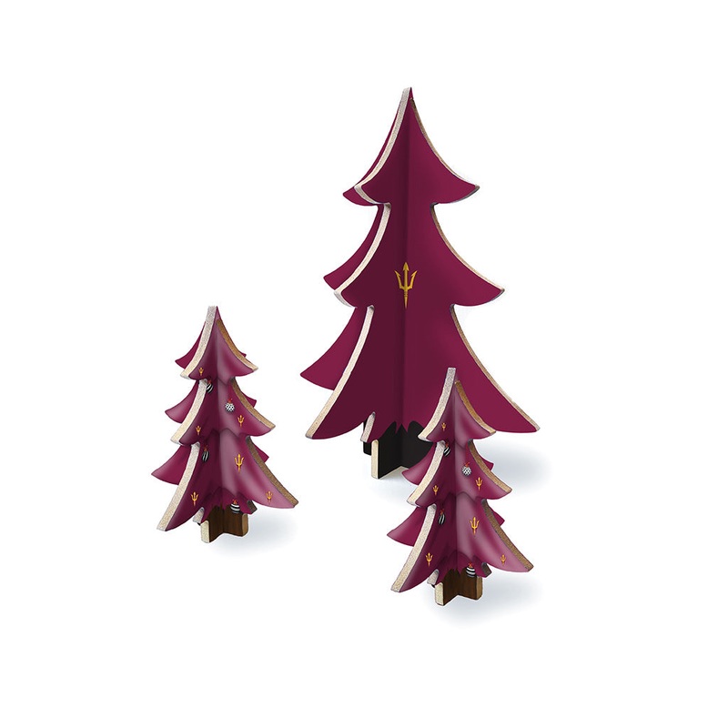 NCAA Arizona State Sun Devils Fan Creations Desktop Tree Set