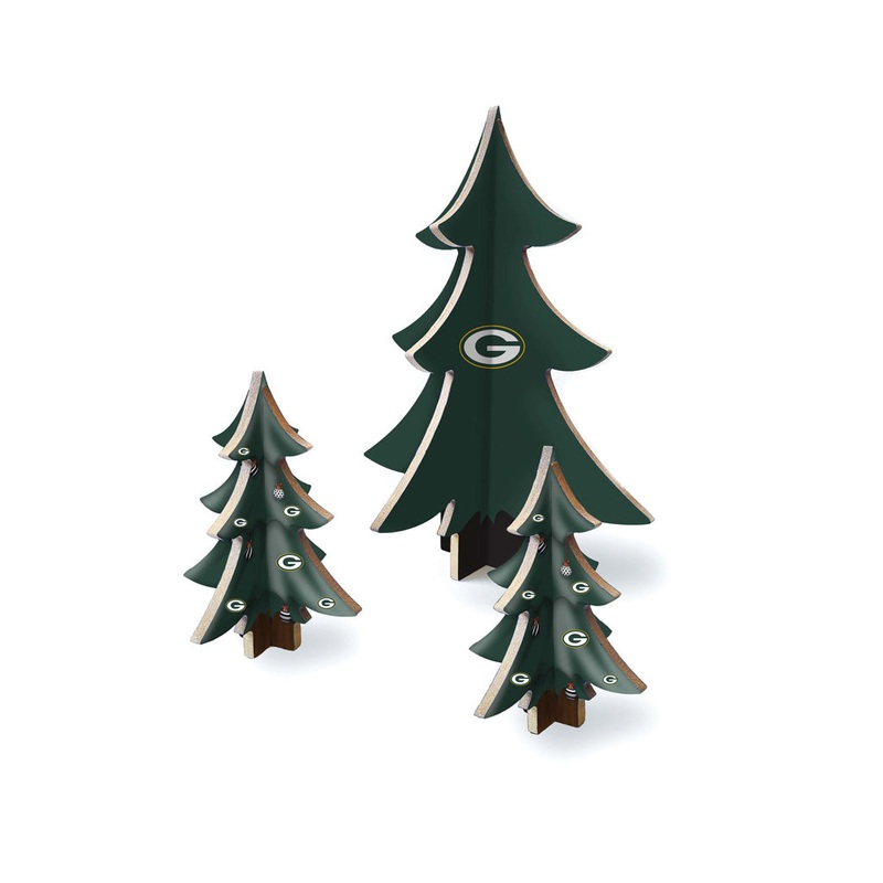 NFL Green Bay Packers Fan Creations Desktop Tree Set