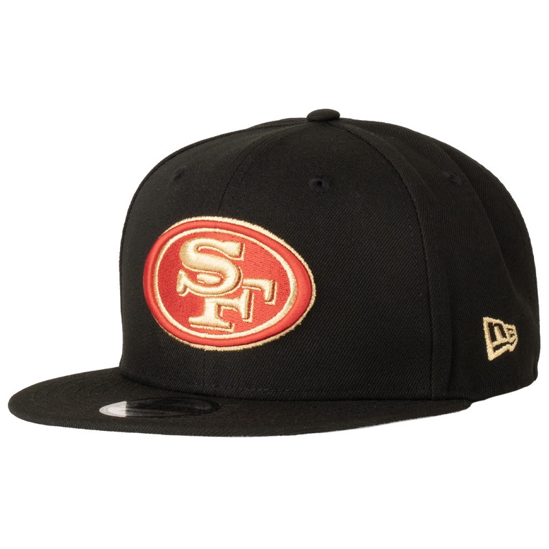 NFL San Francisco 49ers New Era Team Gold Refresh 9FIFTY Snapback Hat – Black