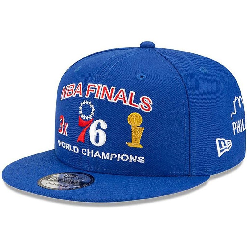Philadelphia 76ers New Era NBA Champions Icon 9FIFTY Snapback Hat – Blue