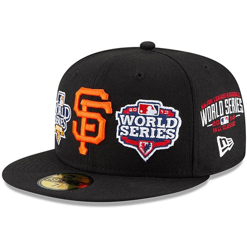 San Francisco Giants New Era MLB Champions Patch 59FIFTY Fitted Hat – Black