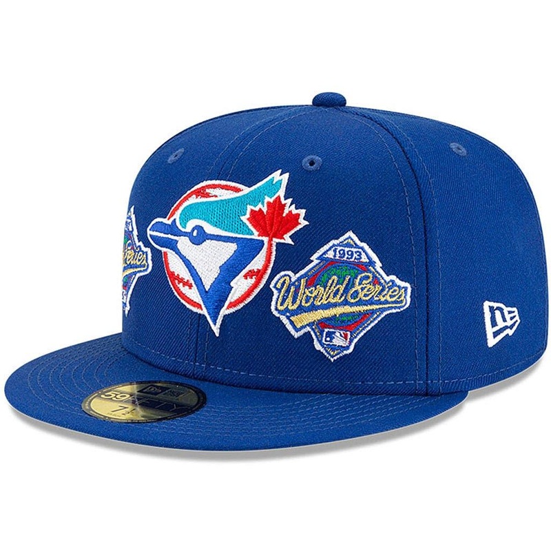 Toronto Blue Jays New Era MLB Champions Patch 59FIFTY Fitted Hat – Blue
