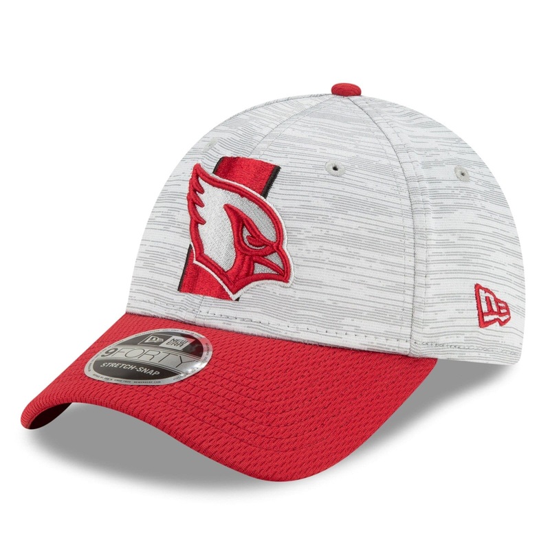 Arizona Cardinals New Era NFL 2021 Training Camp 9FORTY Curve Stretch Snapback Hat – Grey