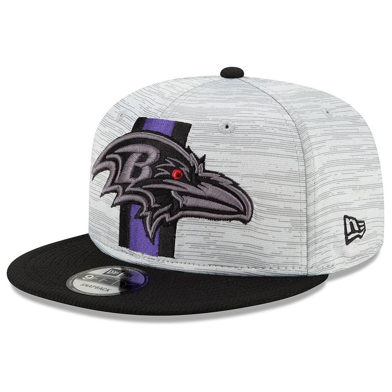 Baltimore Ravens New Era NFL 2021 Training Camp 9FIFTY Snapback Hat – Grey