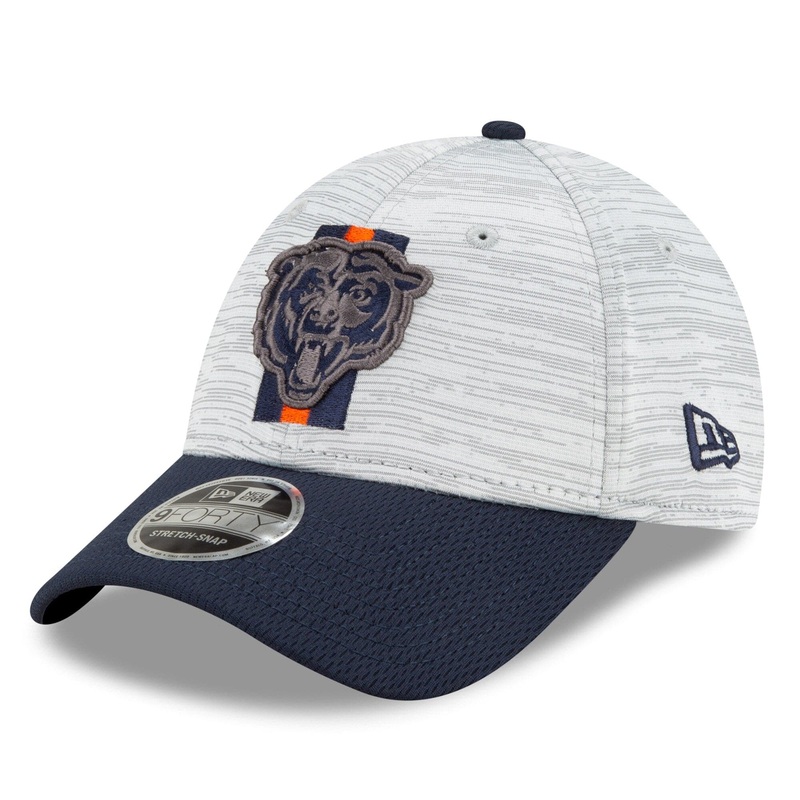 Chicago Bears New Era NFL 2021 Training Camp 9FORTY Curve Stretch Snapback Hat – Grey