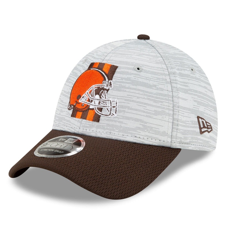 Cleveland Browns New Era NFL 2021 Training Camp 9FORTY Curve Stretch Snapback Hat – Grey