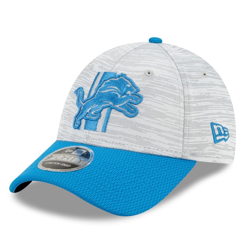 Detroit Lions New Era NFL 2021 Training Camp 9FORTY Curve Stretch Snapback Hat – Grey