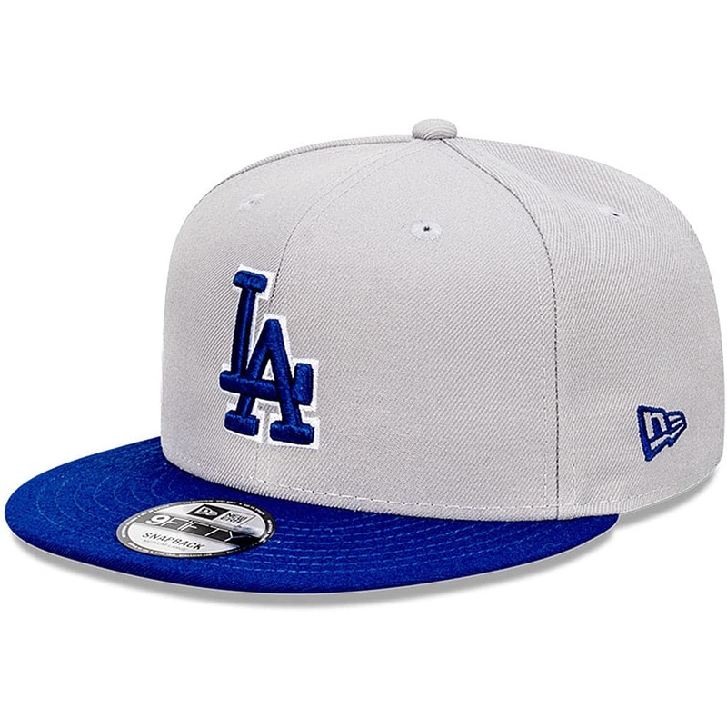 Los Angeles Dodgers New Era MLB Team Interchange 2 Tone 9FIFTY Snapback Hat – Grey/Blue