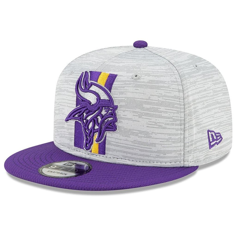 Minnesota Vikings New Era NFL 2021 Training Camp 9FIFTY Snapback Hat – Grey
