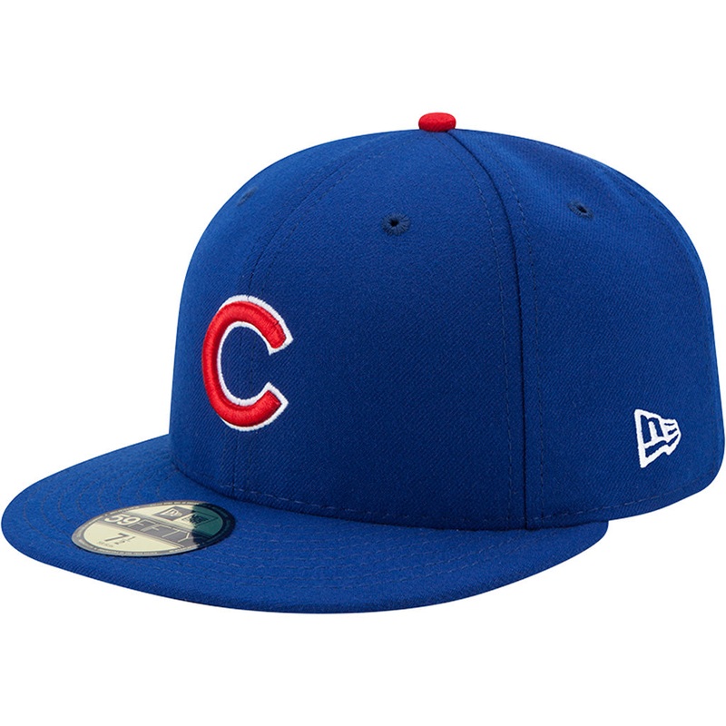 MLB Chicago Cubs Youth New Era Home Authentic Collection 59FIFTY Fitted Hat – Blue
