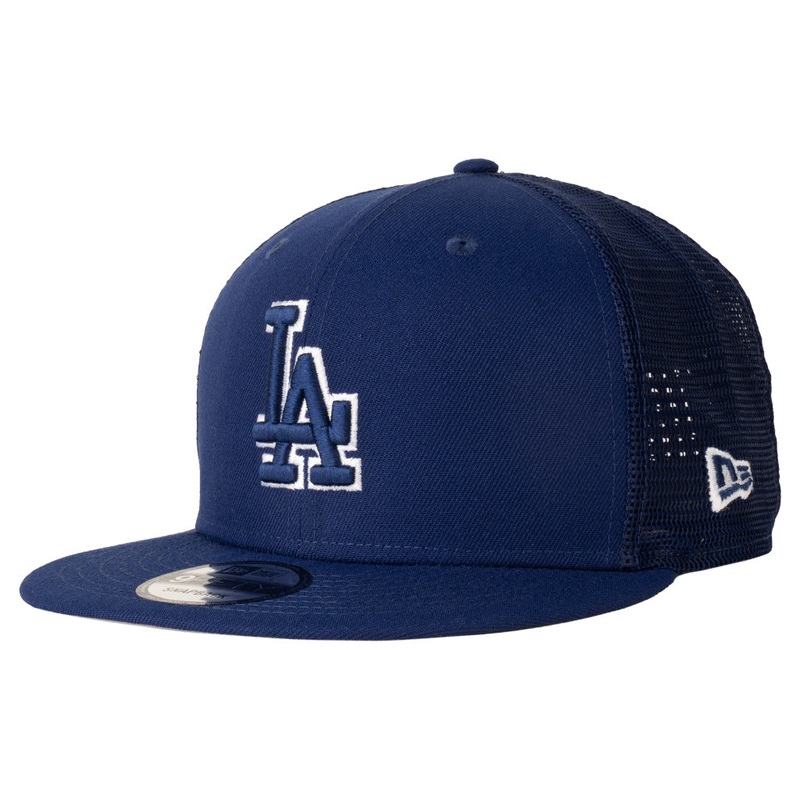 MLB Los Angeles Dodgers New Era Shadowline 9FIFTY Snapback Trucker Hat – Blue