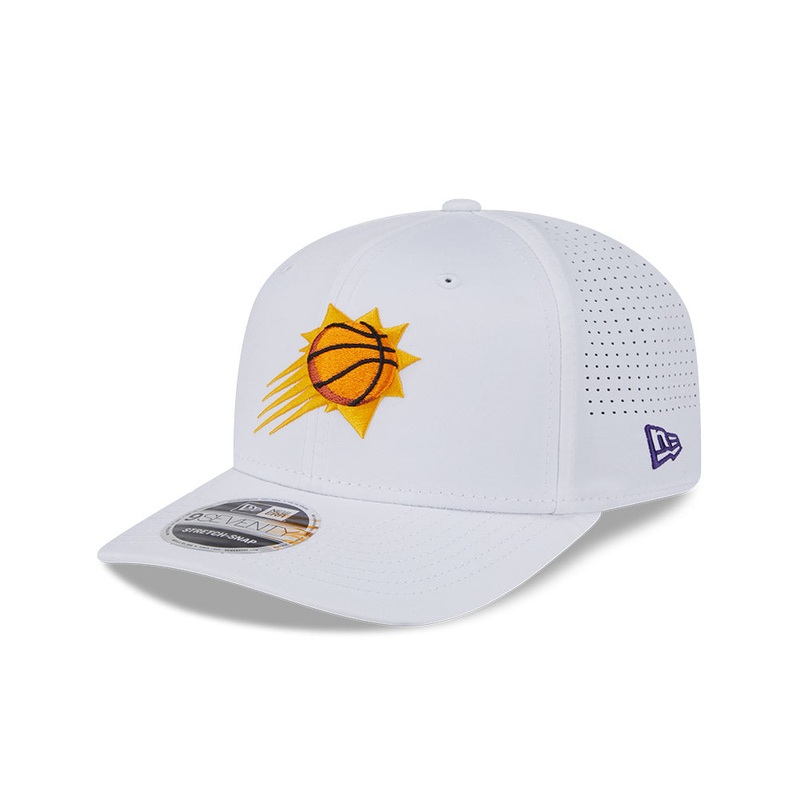 NBA Phoenix Suns New Era Performance 9SEVENTY Stretch-Snapback Hat – White