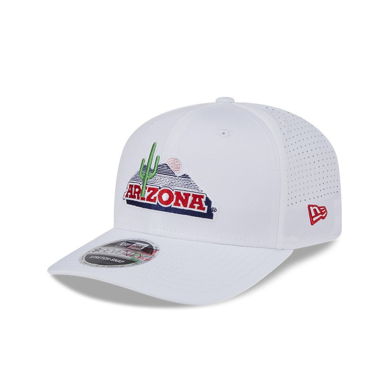 NCAA Arizona Wildcats New Era Performance 9SEVENTY Stretch-Snapback Hat – White