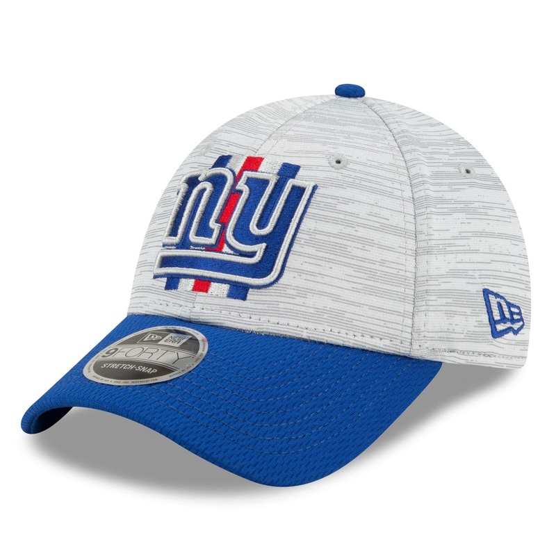 New York Giants New Era NFL 2021 Training Camp 9FORTY Curve Stretch Snapback Hat – Grey