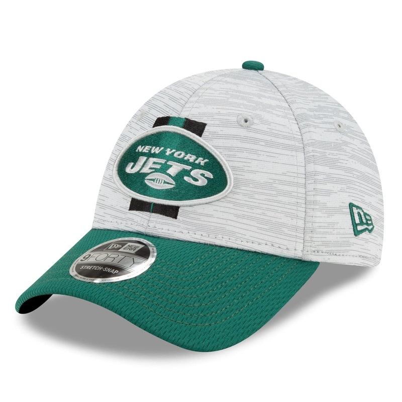 New York Jets New Era NFL 2021 Training Camp 9FORTY Curve Stretch Snapback Hat – Grey