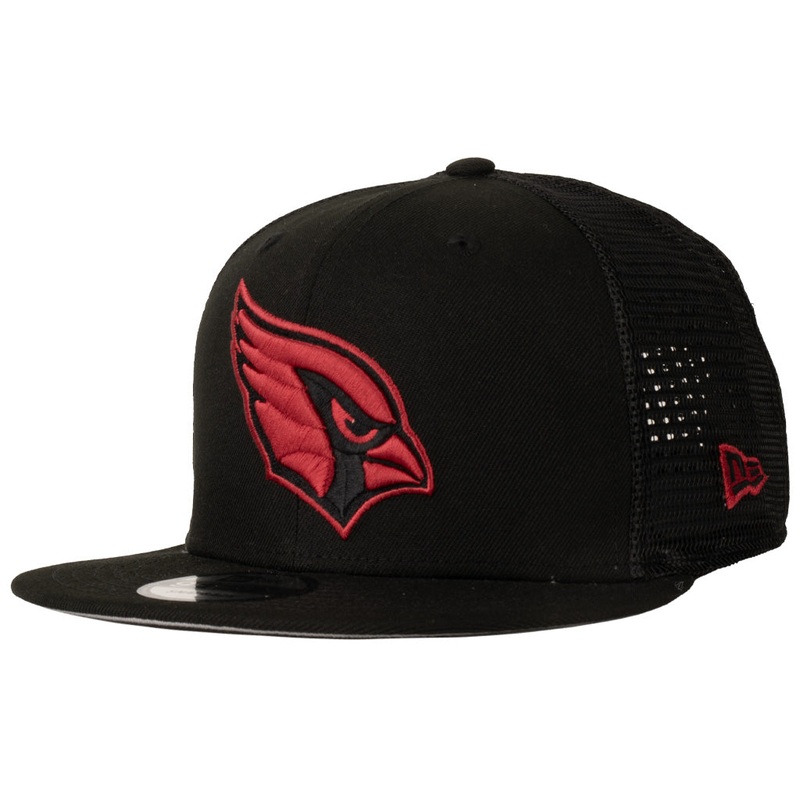 NFL Arizona Cardinals New Era Shadowline 9FIFTY Snapback Trucker Hat – Black