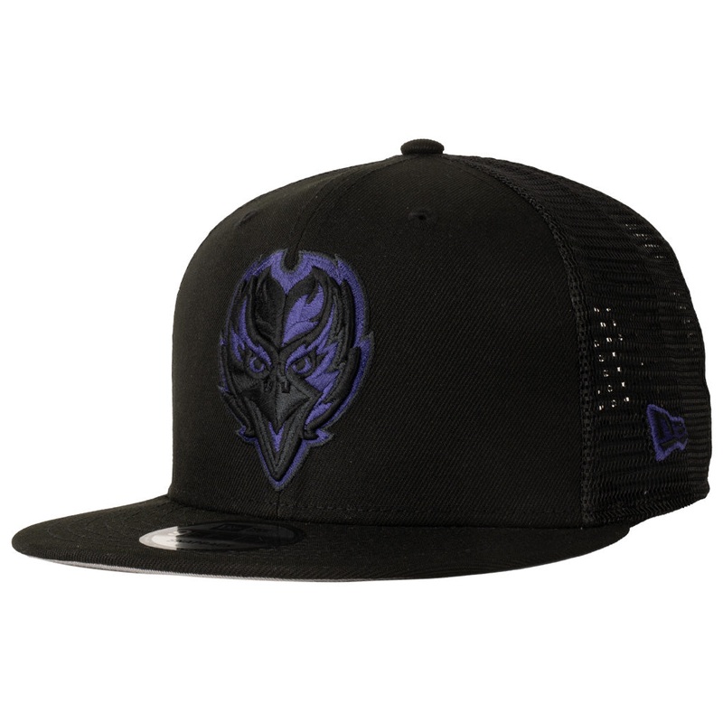 NFL Baltimore Ravens New Era Shadowline 9FIFTY Snapback Trucker Hat – Black