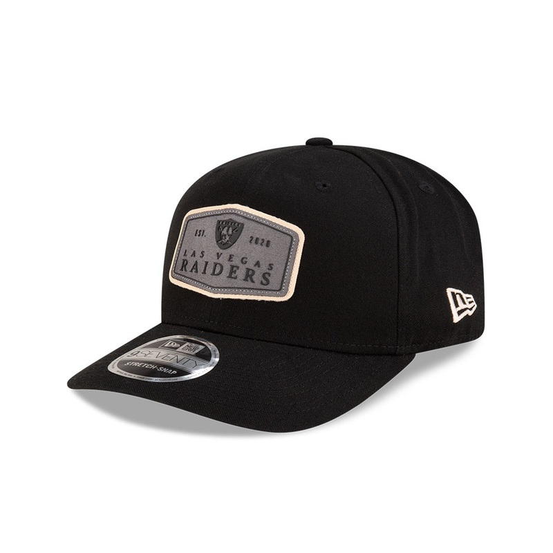 NFL Las Vegas Raiders Labeled 9SEVENTY Stretch-Snapback Hat – Black