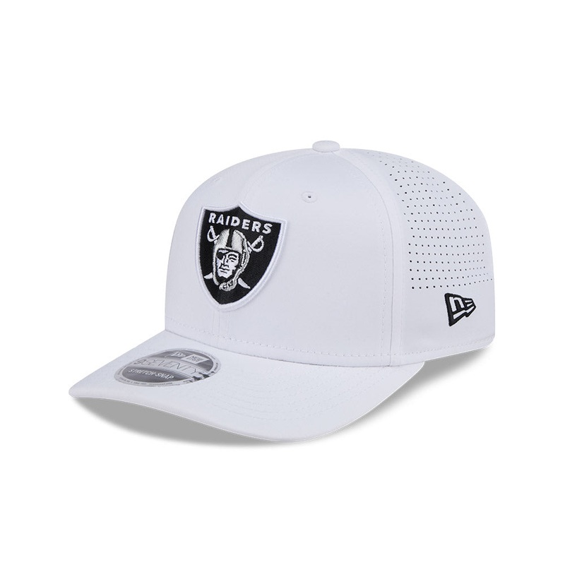 NFL Las Vegas Raiders New Era Performance 9SEVENTY Stretch-Snapback Hat – White