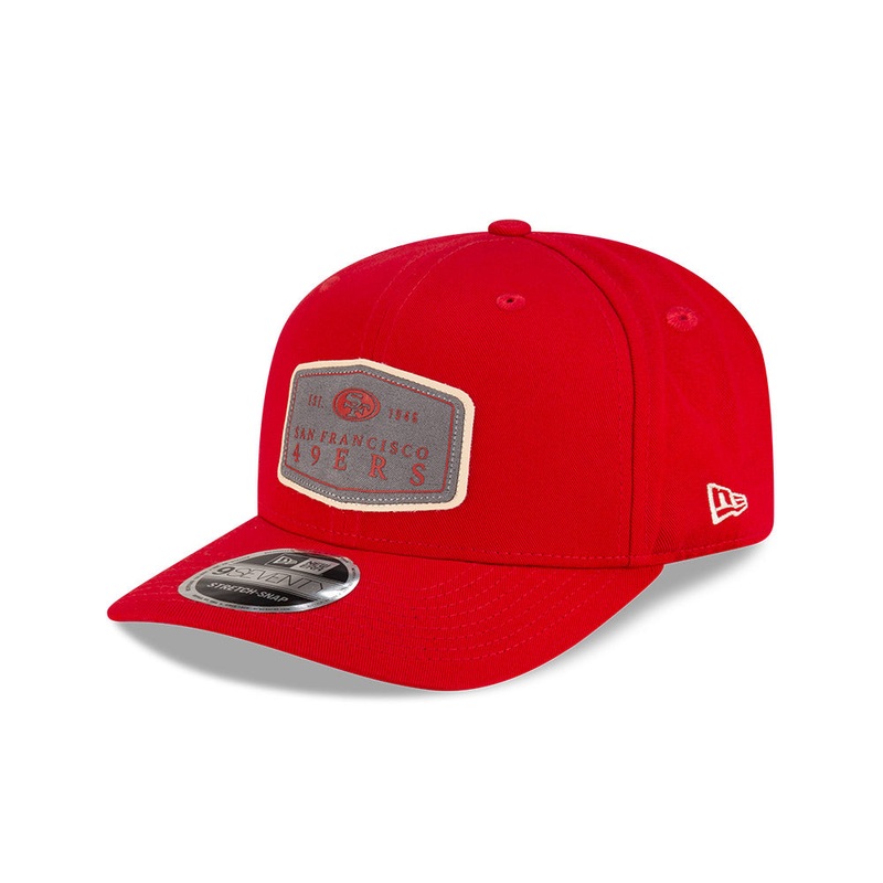NFL San Francisco 49ers Labeled 9SEVENTY Stretch-Snapback Hat – Red