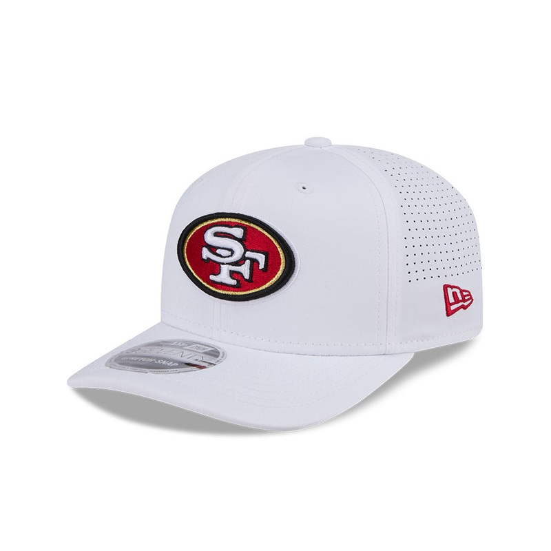 NFL San Francisco 49ers New Era Performance 9SEVENTY Stretch-Snapback Hat – White