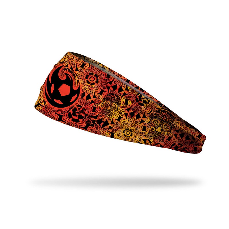 Phoenix Rising JUNK Psychedelic Skull Headband – Red