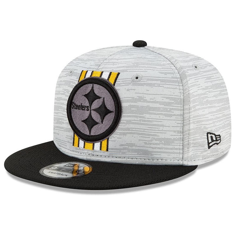 Pittsburgh Steelers New Era NFL 2021 Training Camp 9FIFTY Snapback Hat – Grey
