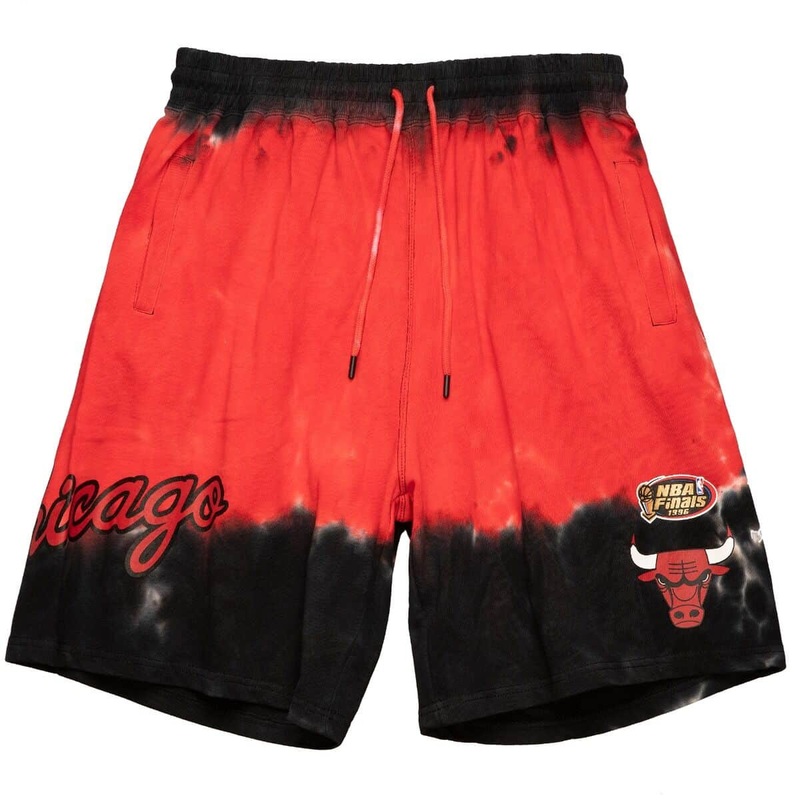 Chicago Bulls Mitchell & Ness NBA Tie Dye Premium Terry Shorts – Red