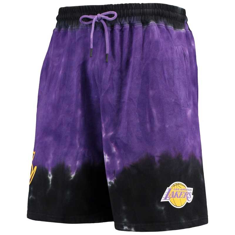 Los Angeles Lakers Mitchell & Ness NBA Tie Dye Premium Terry Shorts – Purple