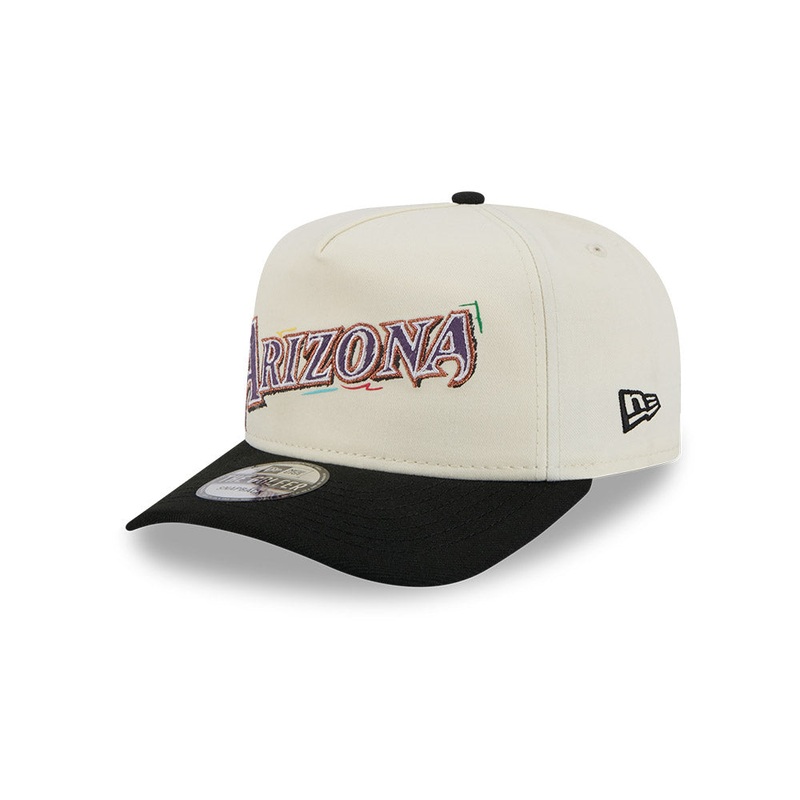 MLB Arizona Diamondbacks New Era Scribble 9FIFTY A-Frame Snapback Hat – Cream