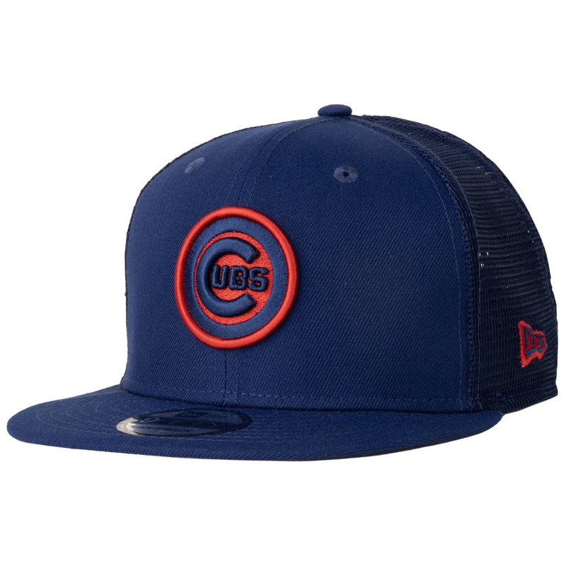 MLB Chicago Cubs New Era Shadowline 9FIFTY Snapback Trucker Hat – Blue