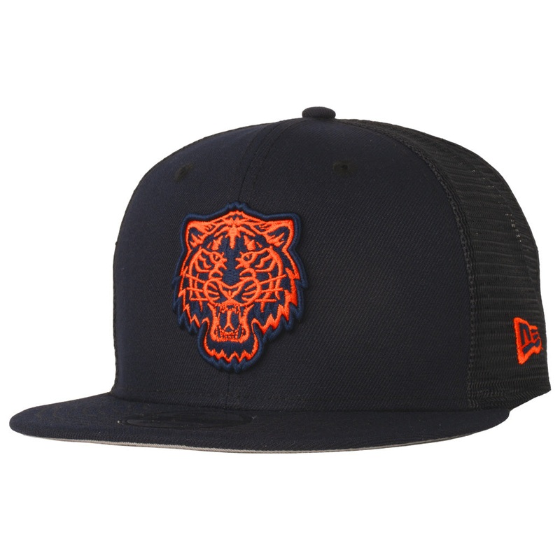 MLB Detroit Tigers New Era Shadowline 9FIFTY Snapback Trucker Hat – Navy