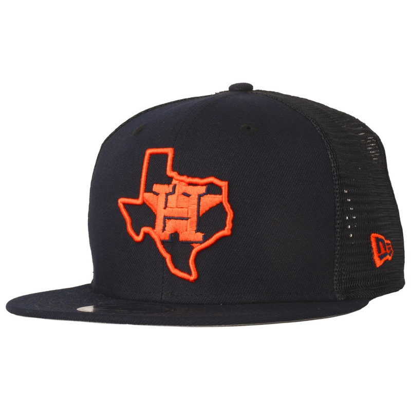 MLB Houston Astros New Era Shadowline 9FIFTY Snapback Trucker Hat – Navy