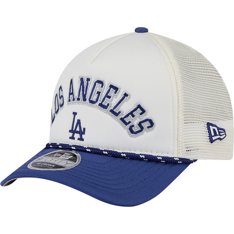 MLB Los Angeles Dodgers New Era Arch Logo 9FORTY M-Crown Snapback Trucker Hat – Chrome